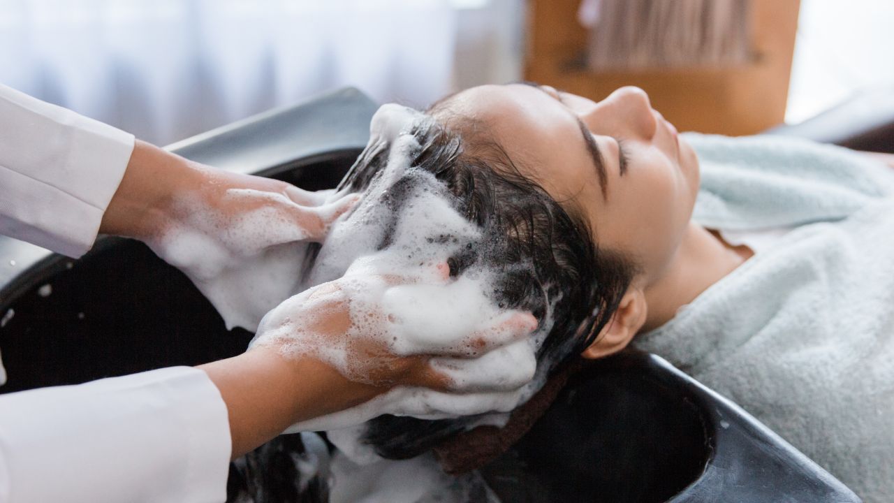 How do I wash my hair with DIY extensions?